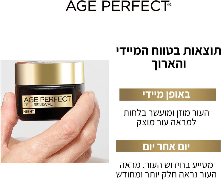 L'Oréal Paris - AGE PERFECT RENAISSANCE CELL RENEW קרם לילה