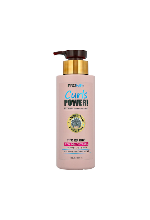 PRO HAIR+ - 40% גלייז 60% קרם לחות מתולתל