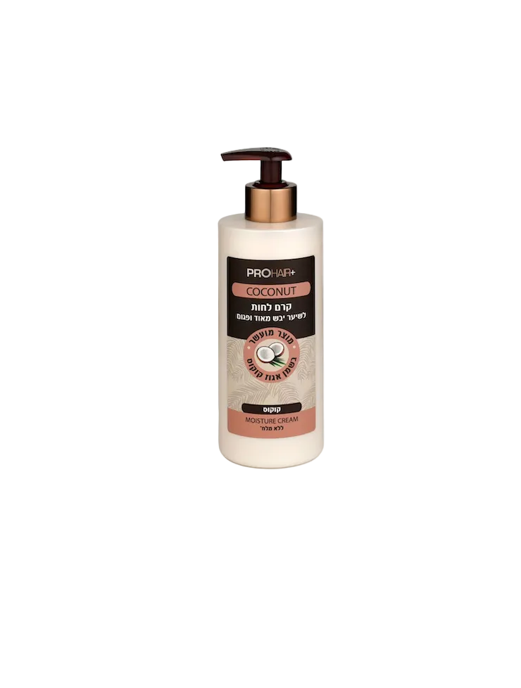 PRO HAIR+ - קרם לחות קוקוס לשיער יבש מאוד\פגום 400 מ"ל