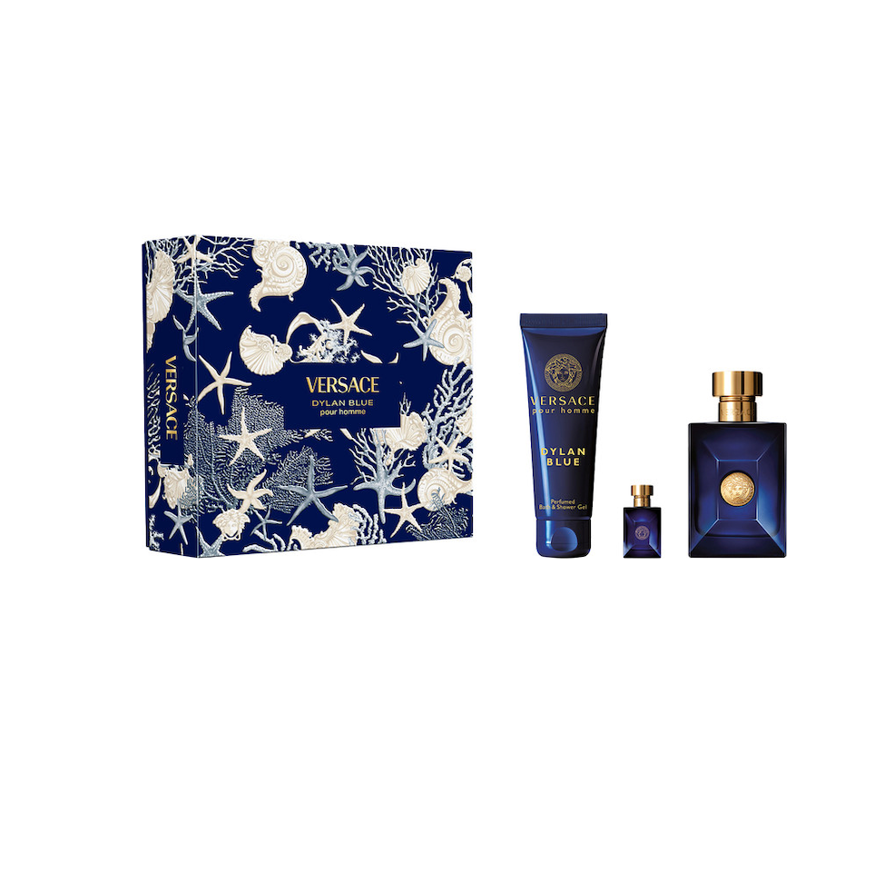 VERSACE DYLAN BLUE סט א.ד.ט + תחליב רחצה + א.ד.ט לגבר