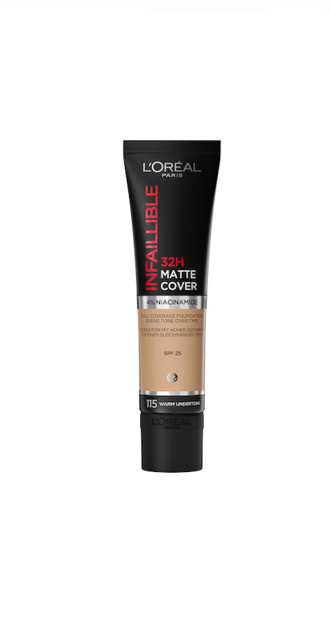 L'OREAL PARIS - INFALLIBLE MATTE COVER מייק אפ עמיד עד 32 שעות