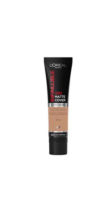 L'OREAL PARIS - INFALLIBLE MATTE COVER מייק אפ עמיד עד 32 שעות