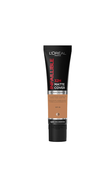 L'OREAL PARIS - INFALLIBLE MATTE COVER מייק אפ עמיד עד 32 שעות